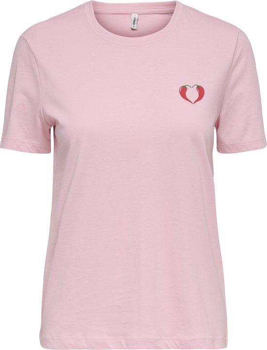 Onlwindy Life S/s Tee Cs Pri Jrs - Roze