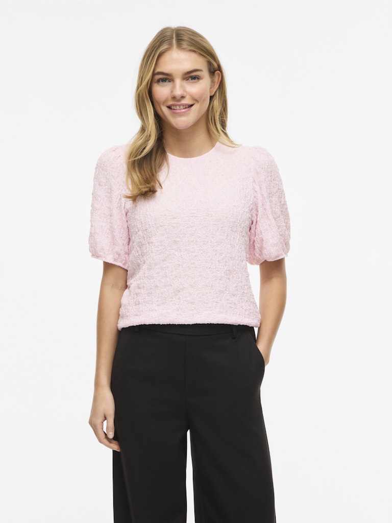 Vifall O-neck 2/4 Top - Noos - Licht Roze