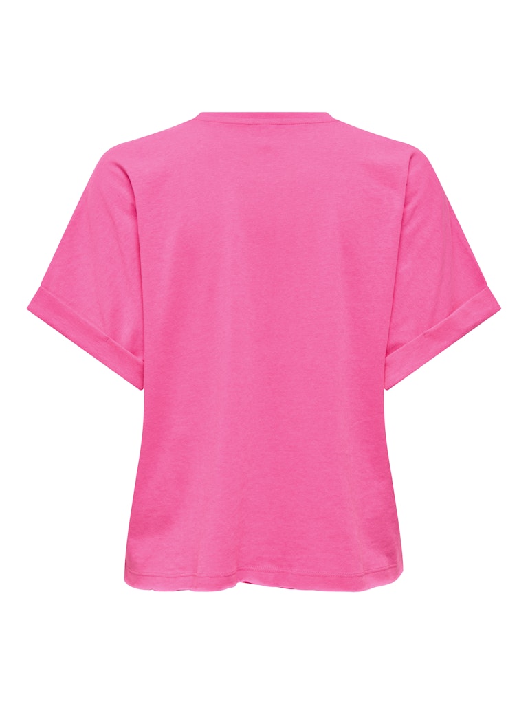 Onlminna S/s Top Cs Pr Jrs - Neon Roze