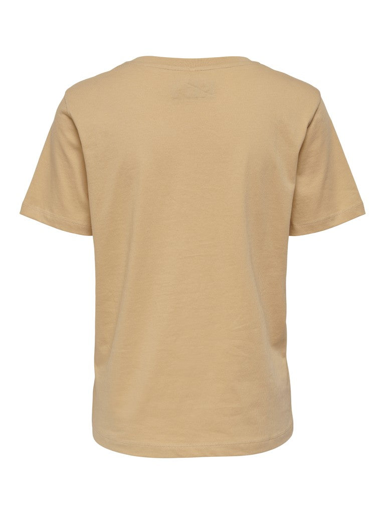 Onlkiss Ss T-shirt Cs Nn - Licht Bruin