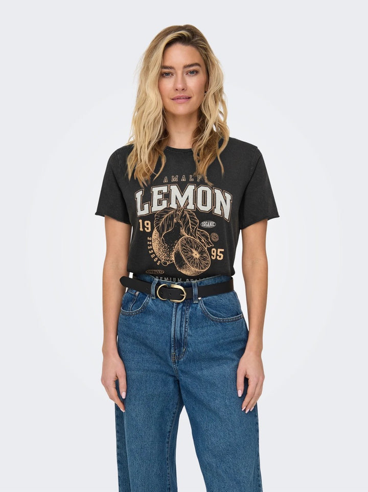 Onllucy Life Reg S/s Top Jrs Noos - Zwart