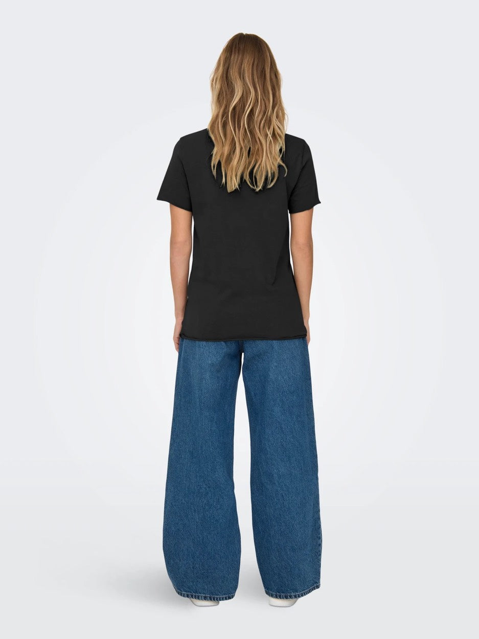 Onllucy Life Reg S/s Top Jrs Noos - Zwart