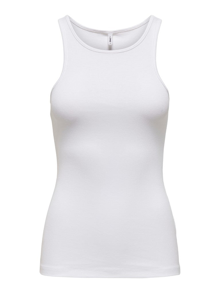 Onlkenya Life Rib Tank Top Jrs Noos - Wit