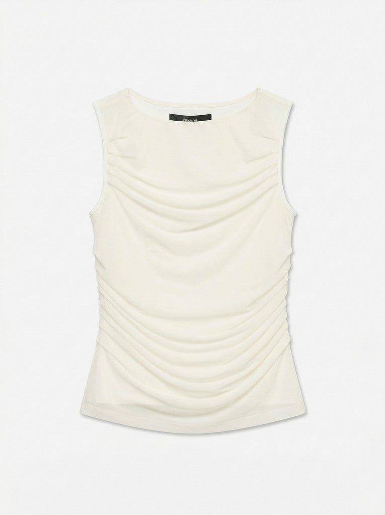 Vmflory Sl Mesh Top Jrs - Beige