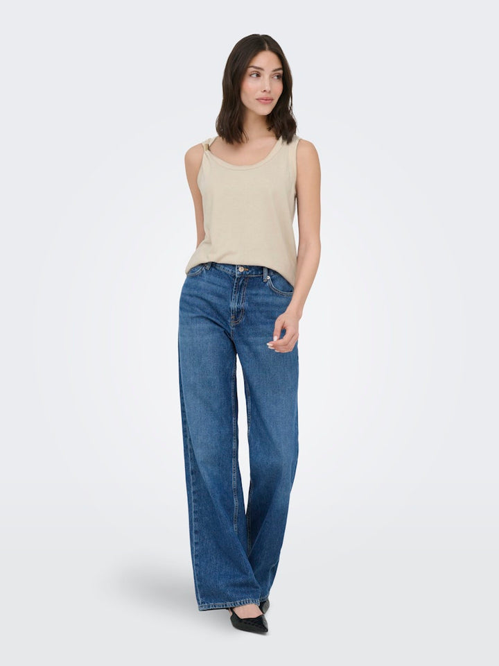 Jdyuffa S/l Top Jrs Noos - Wit Dessin