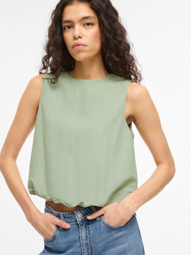 Viprisilla O-neck S/l Balloon Top/vol - Mint