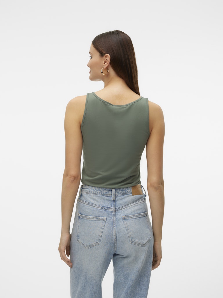 Vmlulu Long Tank Top Jrs Noos - Olijf