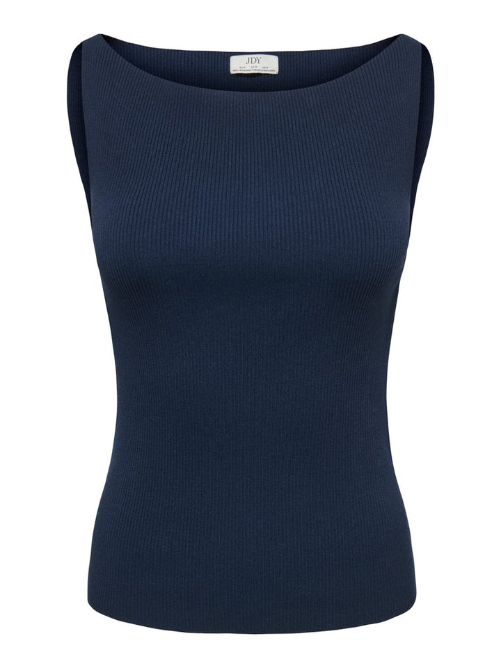 Jdynanna S/l Boat Neck Top Knt - Navy