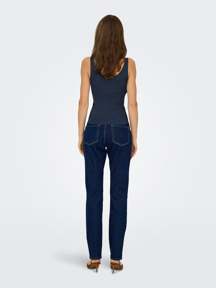 Jdybodilla Lurex S/l Top Knt - Navy