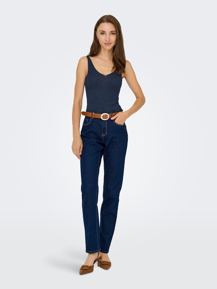 Jdybodilla Lurex S/l Top Knt - Navy
