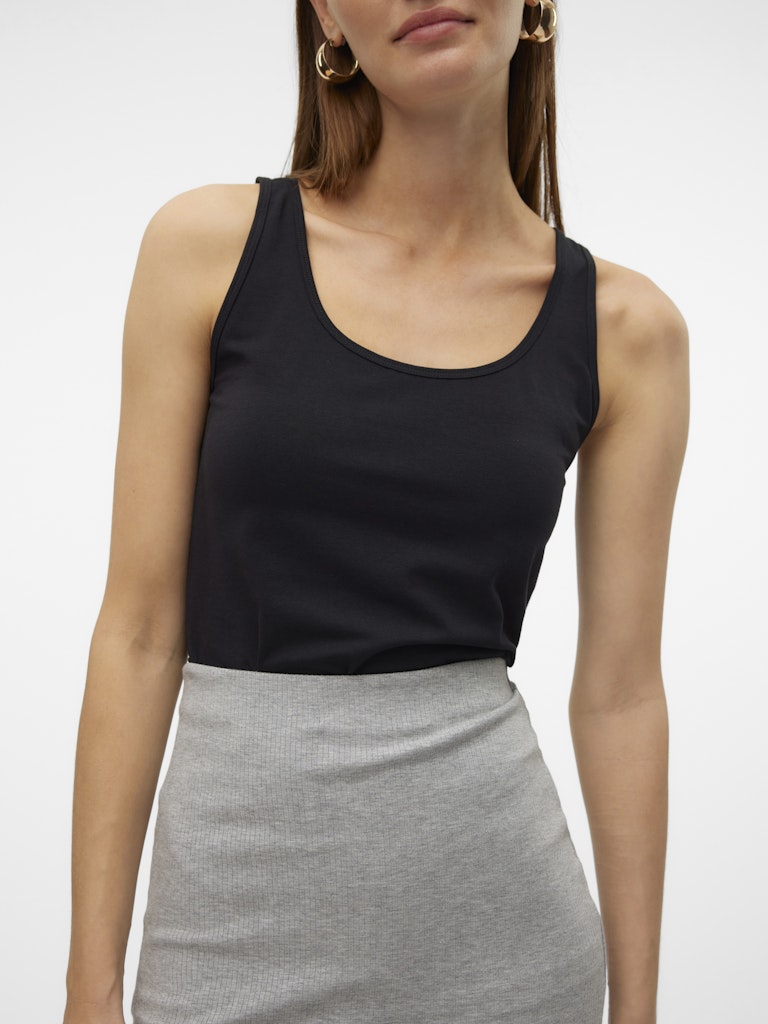 Vmlulu Long Tank Top Jrs Noos - Zwart