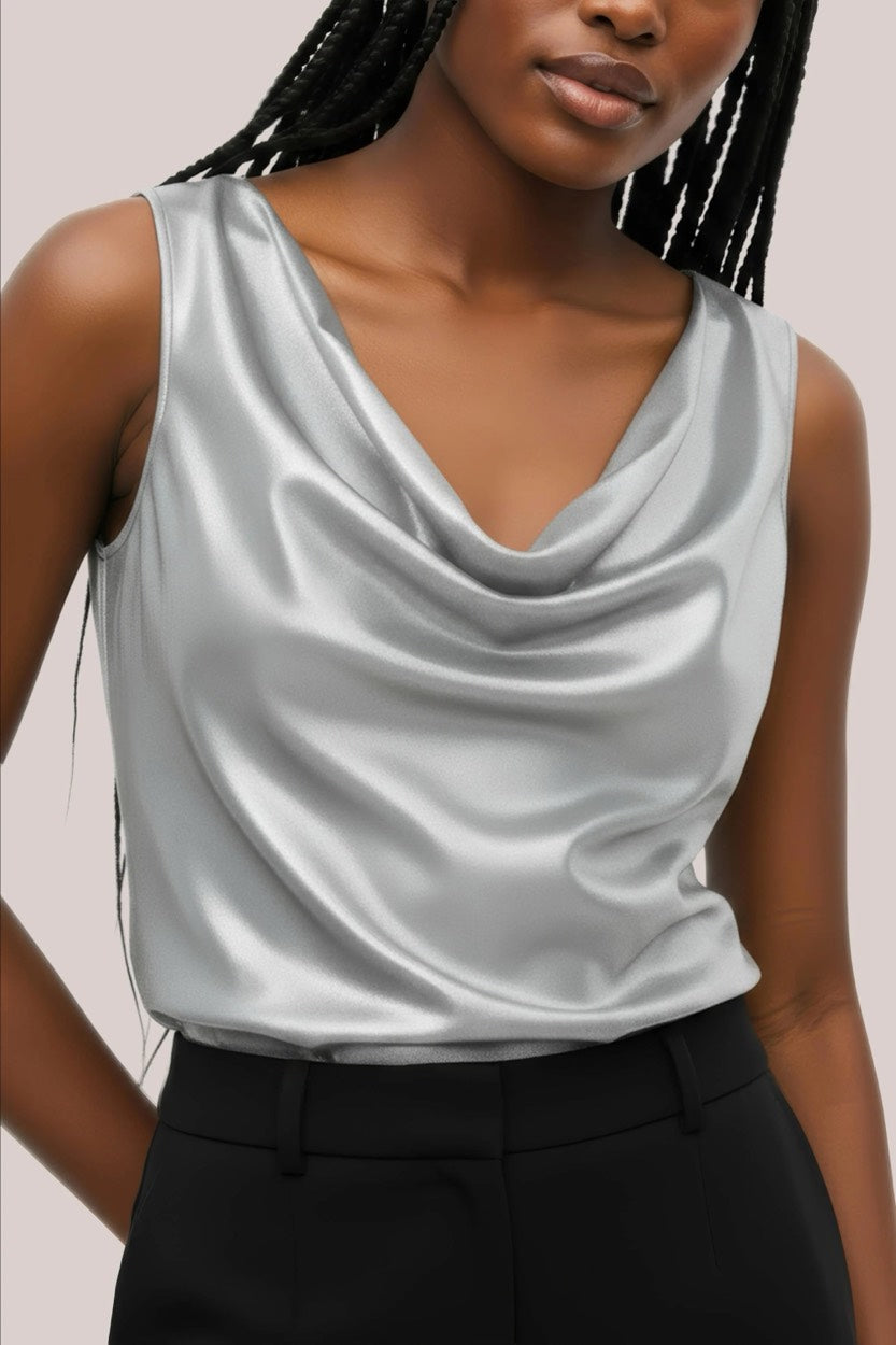 Hdnathalie Cowl-neck Top - Grijs