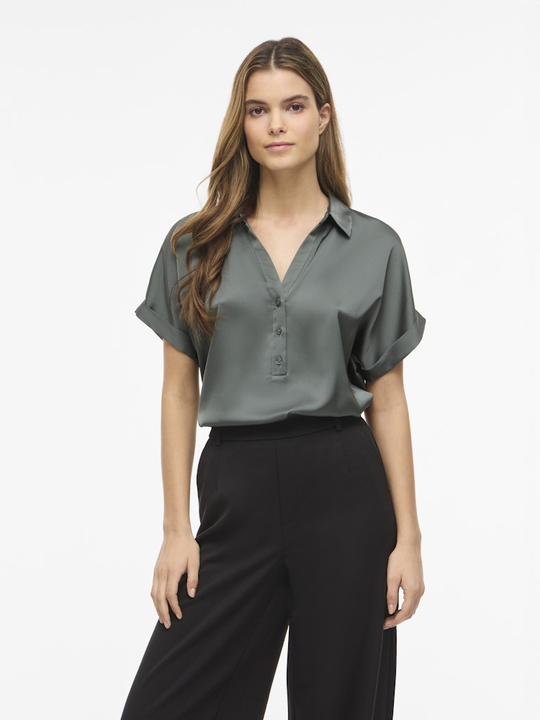 Vienna Ravenna S/s Top - Noos - Olijf
