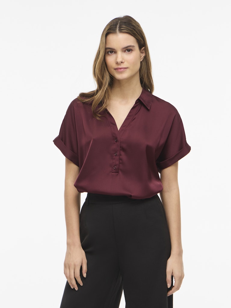 Vienna Ravenna S/s Top - Noos - Bordeaux