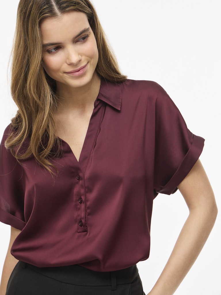 Vienna Ravenna S/s Top - Noos - Bordeaux