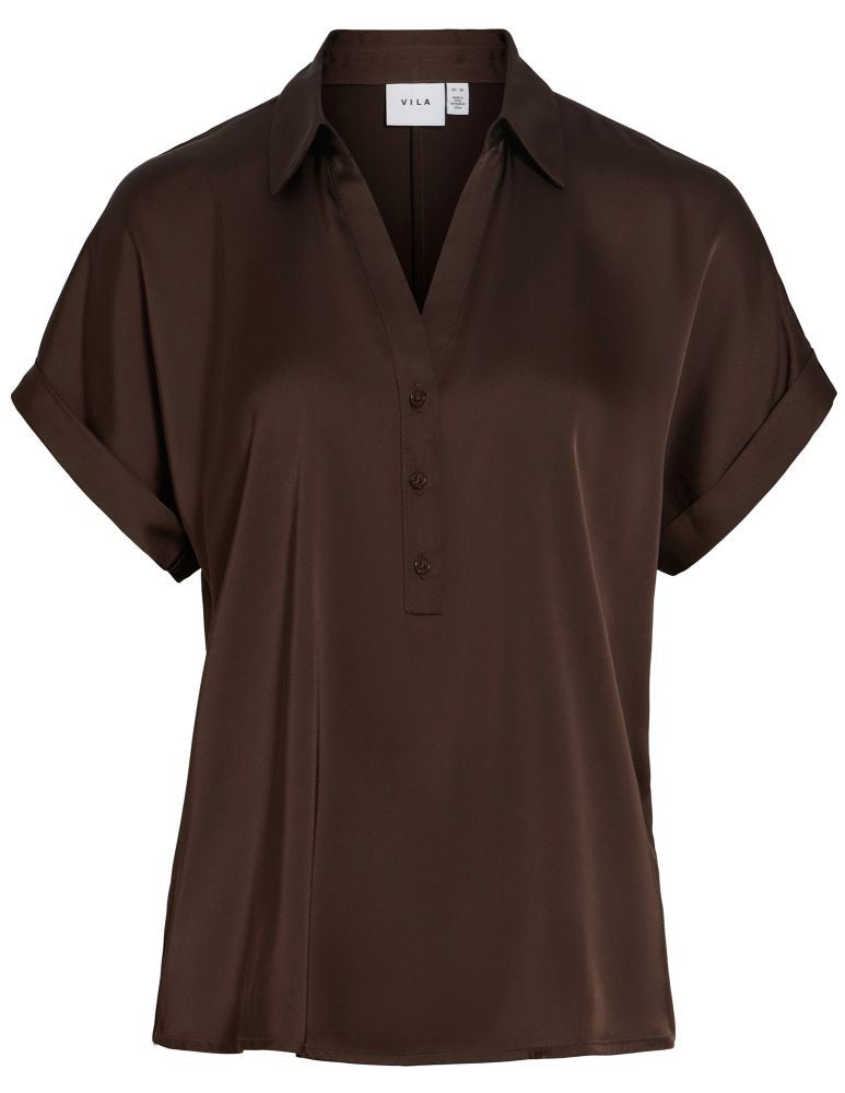 Vienna Ravenna S/s Top - Noos - Bruin