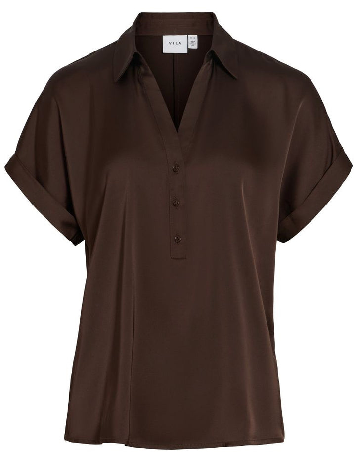 Vienna Ravenna S/s Top - Noos - Bruin
