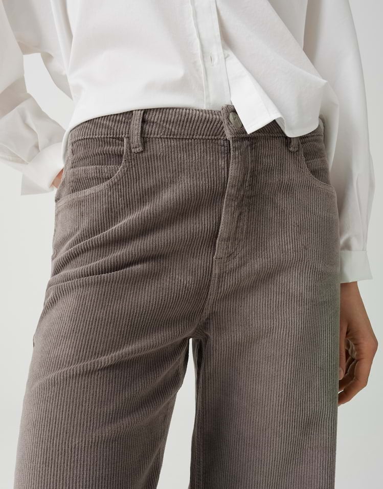 Opus Mivi 10607313362248 jeans low croth-baggy fit kaki - Taupe - L31