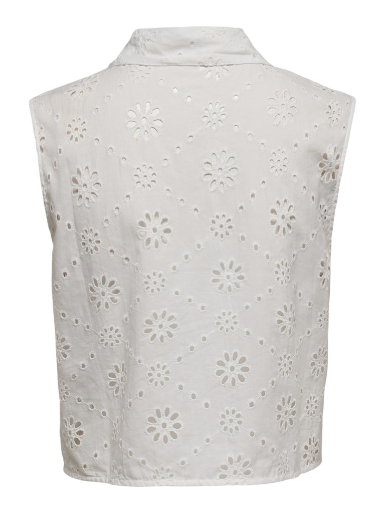Onlalithea Sl Short Emb Shirt Wvn - Wit Dessin