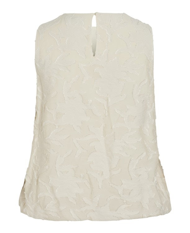 Vikami S/l O-neck Top/rc - Wit