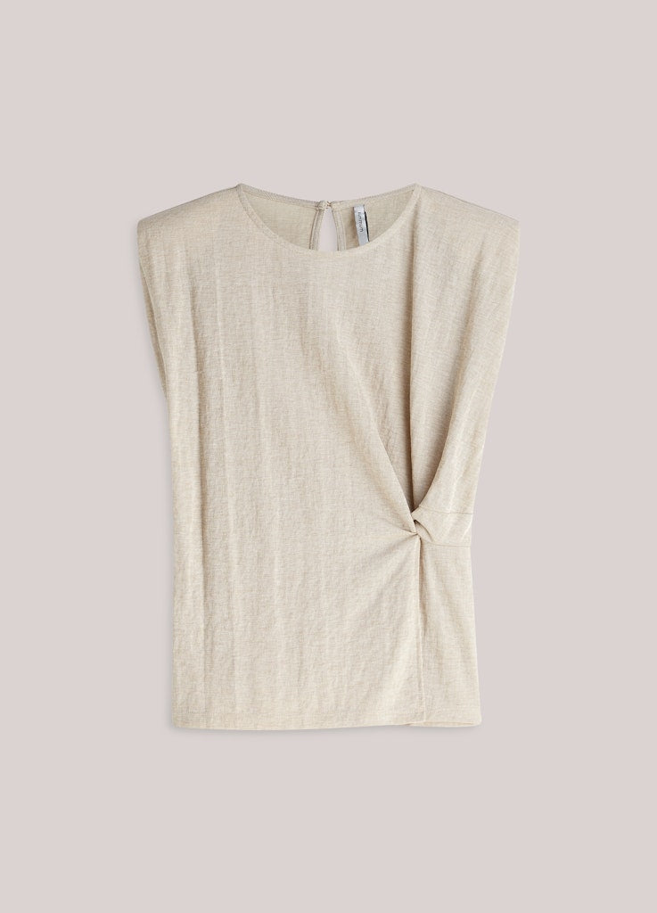 Top Linen Look - Zand