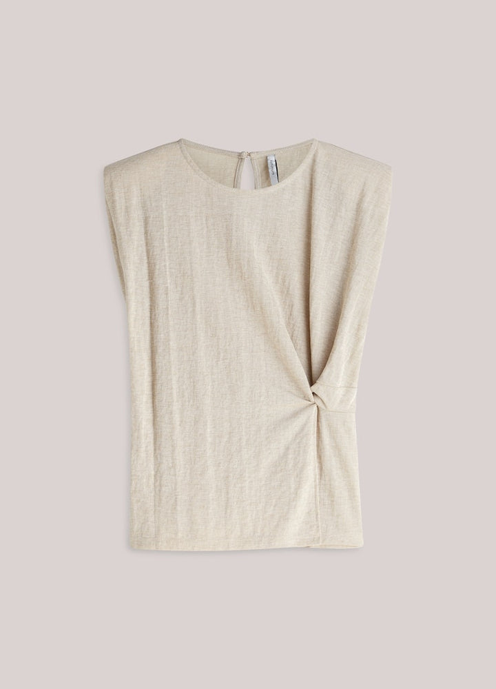 Top Linen Look - Zand