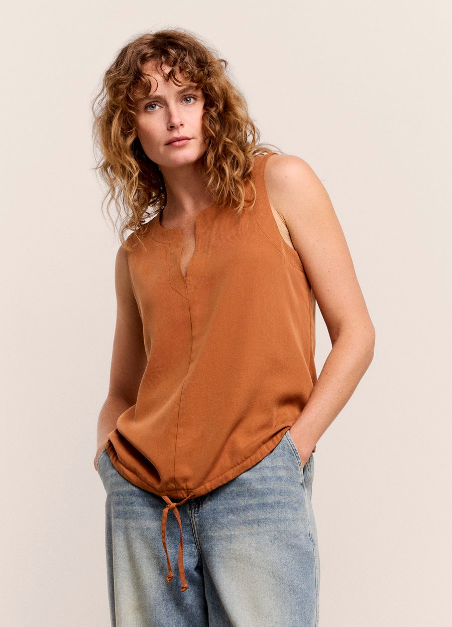 Top Tencel - Camel