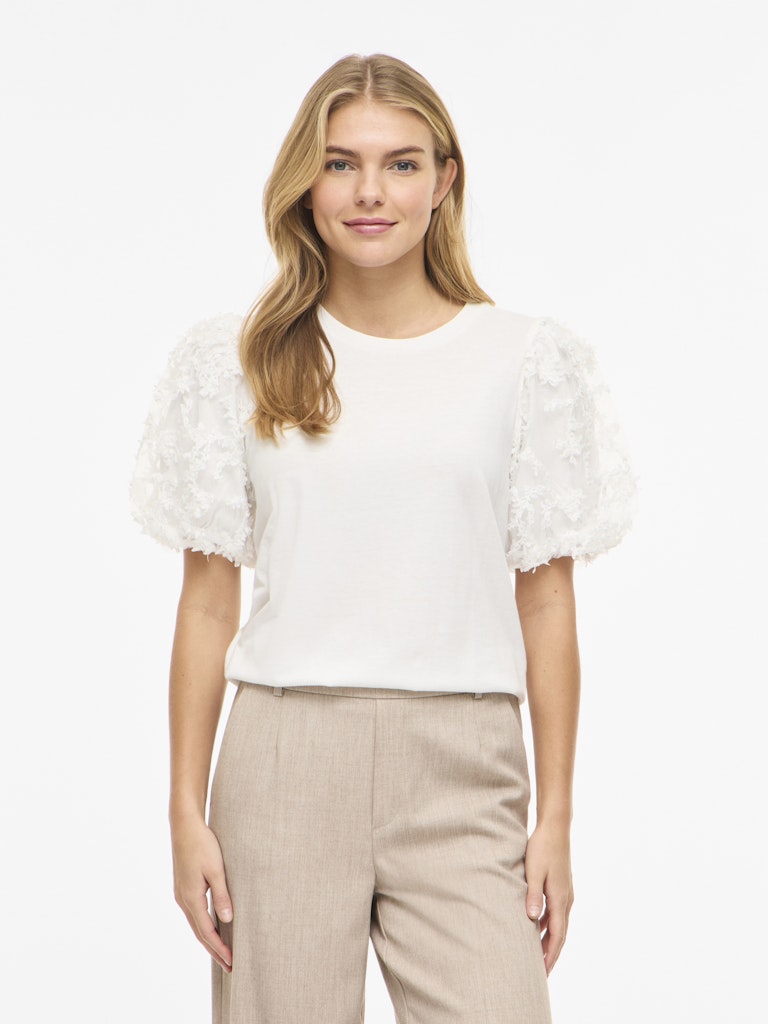 Vionesca O-neck S/s Top - Wit