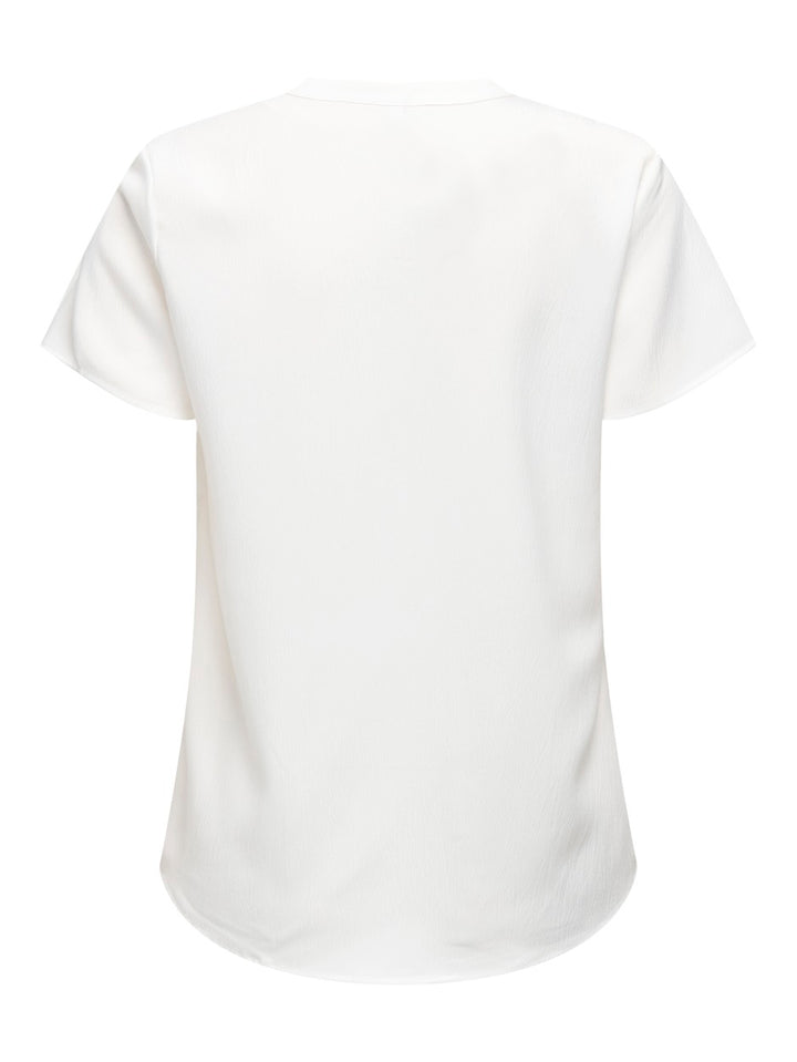 Onlelite Life S/s V-neck Top Noos P - Off-white