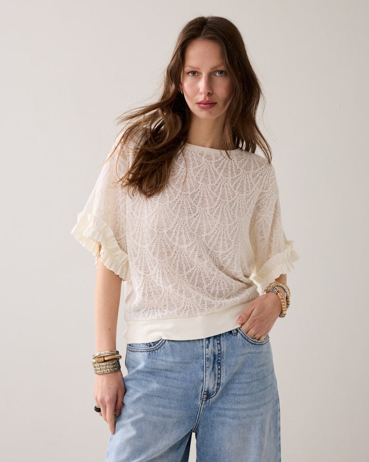 Top Open Jaquard - Off-white
