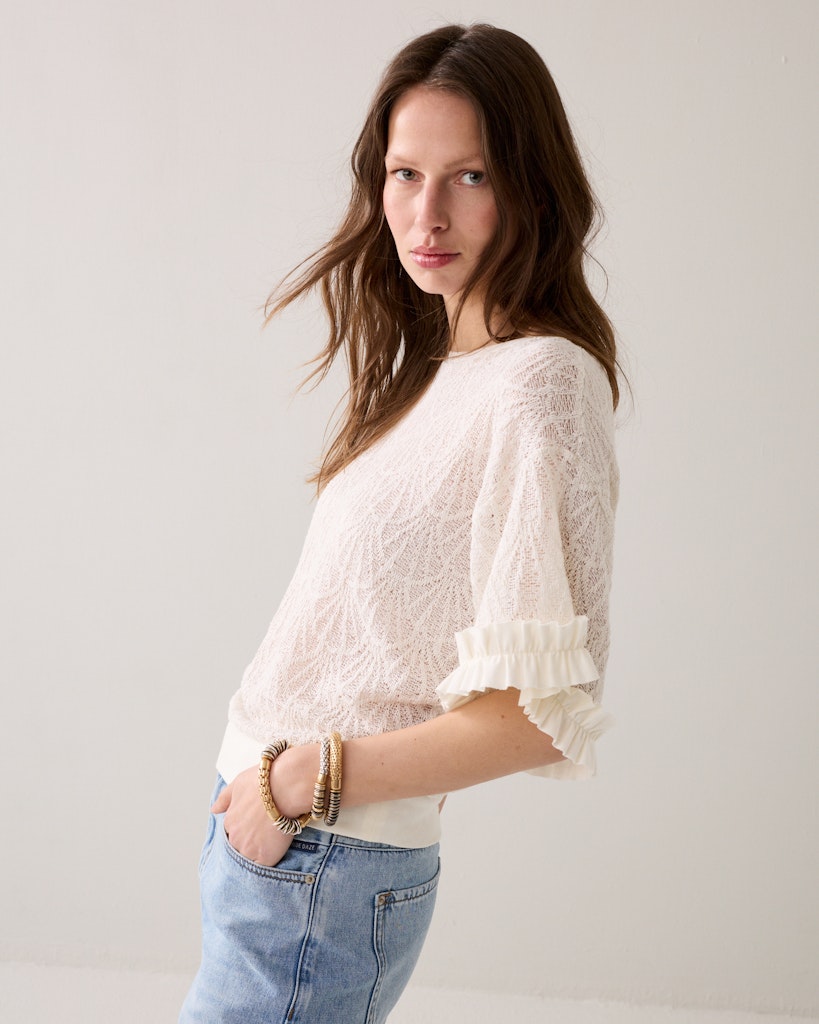 Top Open Jaquard - Off-white