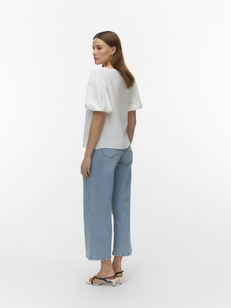 Vmnellie Ss Balloon Top Wvn Ga - Off-white