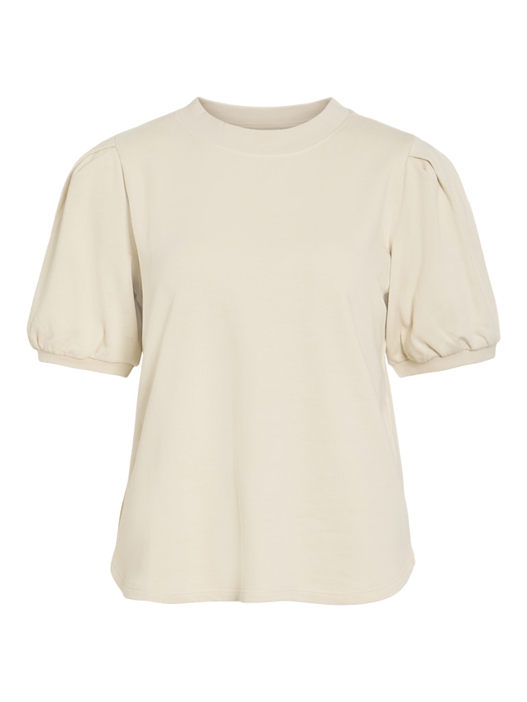 Viharisa Crew Neck 2/4 Sweat Top/pb - Beige