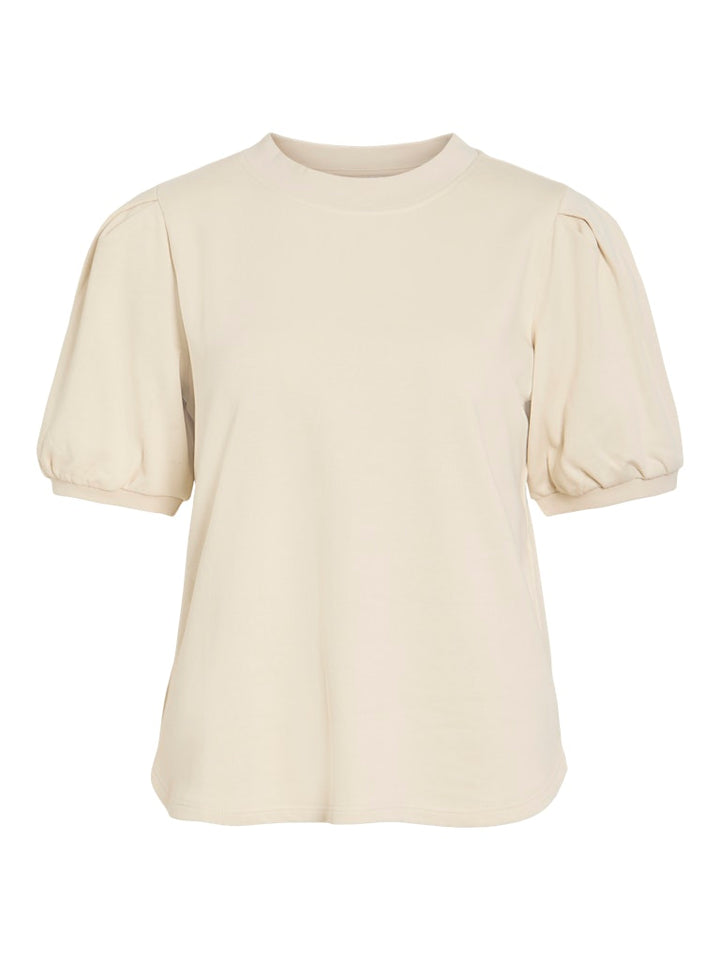 Viharisa Crew Neck 2/4 Sweat Top/pb - Beige
