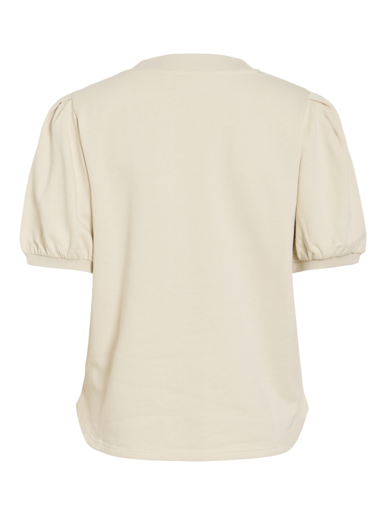 Viharisa Crew Neck 2/4 Sweat Top/pb - Beige
