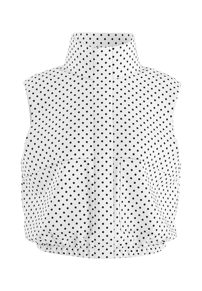 Hdnalani Sl High Collar Vest - Wit Dessin