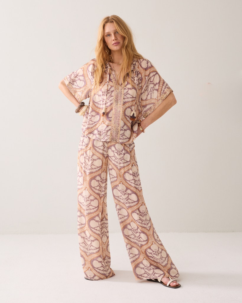 Top Art Deco Print - Oranje Dessin