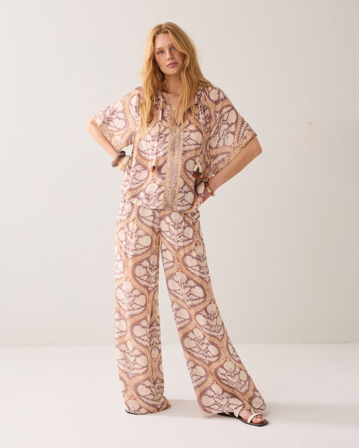 Top Art Deco Print - Oranje Dessin