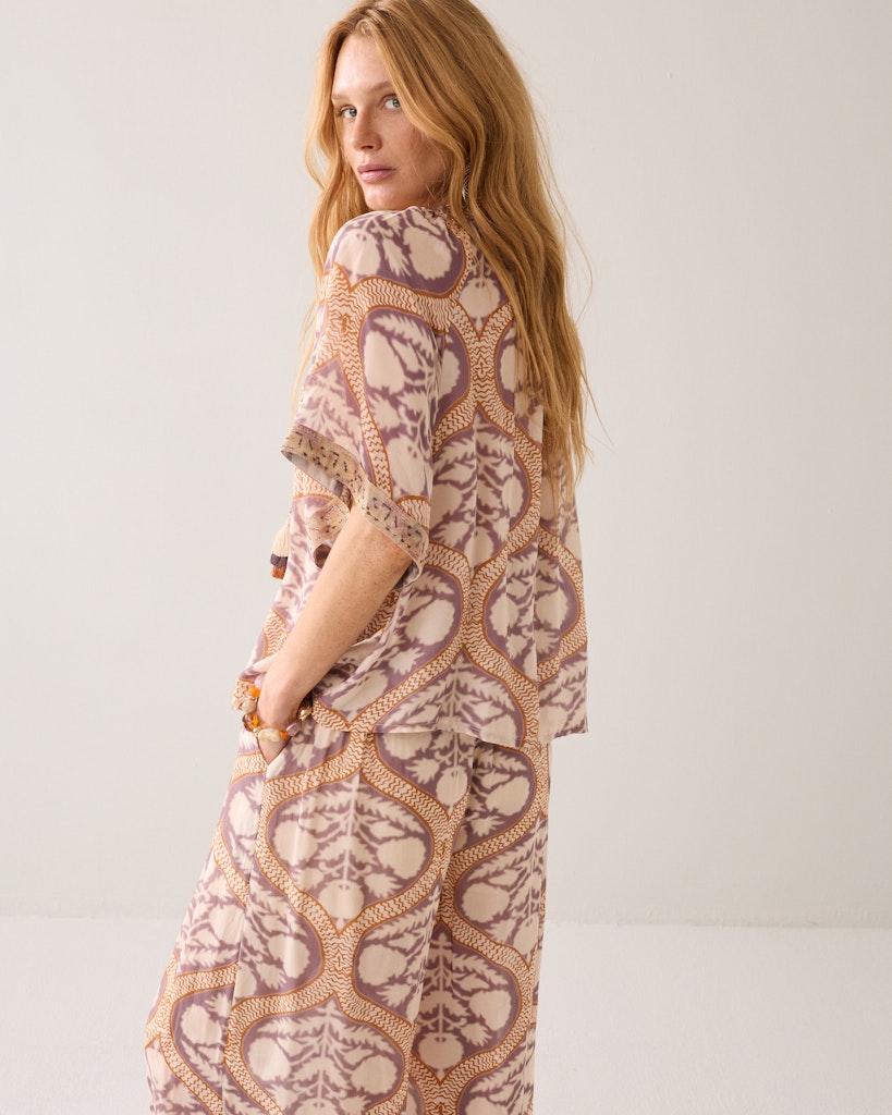 Top Art Deco Print - Oranje Dessin