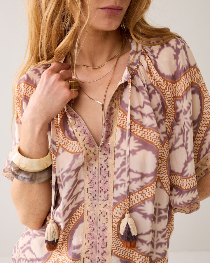 Top Art Deco Print - Oranje Dessin