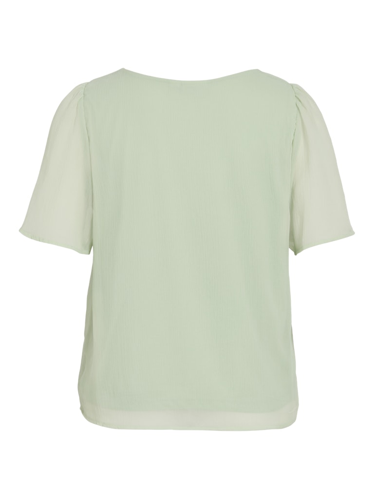 Vifalia V-neck S/s Top - Noos - Mint