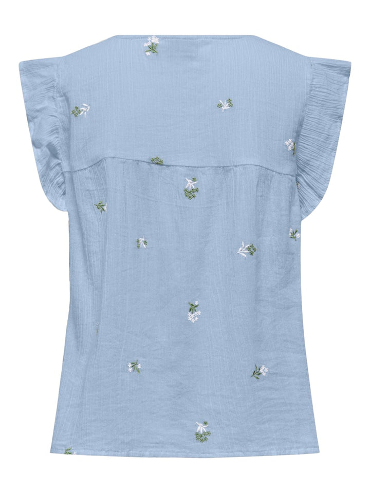 Jdyalba Sl Frill Shirt - Lichtblauw