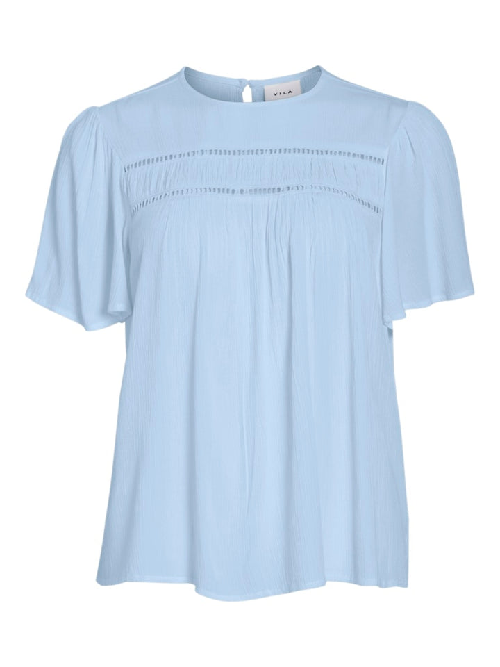Vicody S/s Tape Top - Lichtblauw