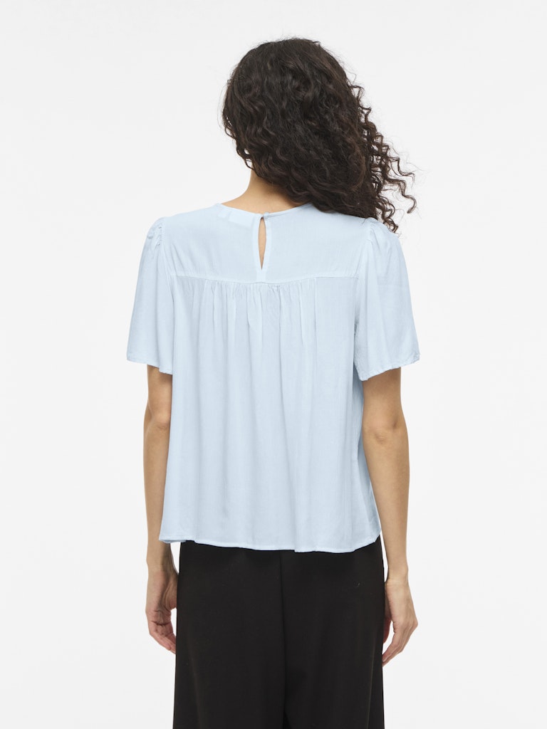 Vicody S/s Tape Top - Lichtblauw