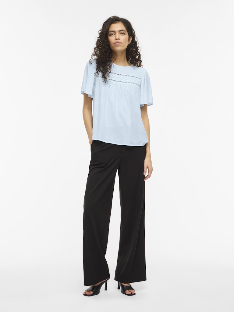 Vicody S/s Tape Top - Lichtblauw