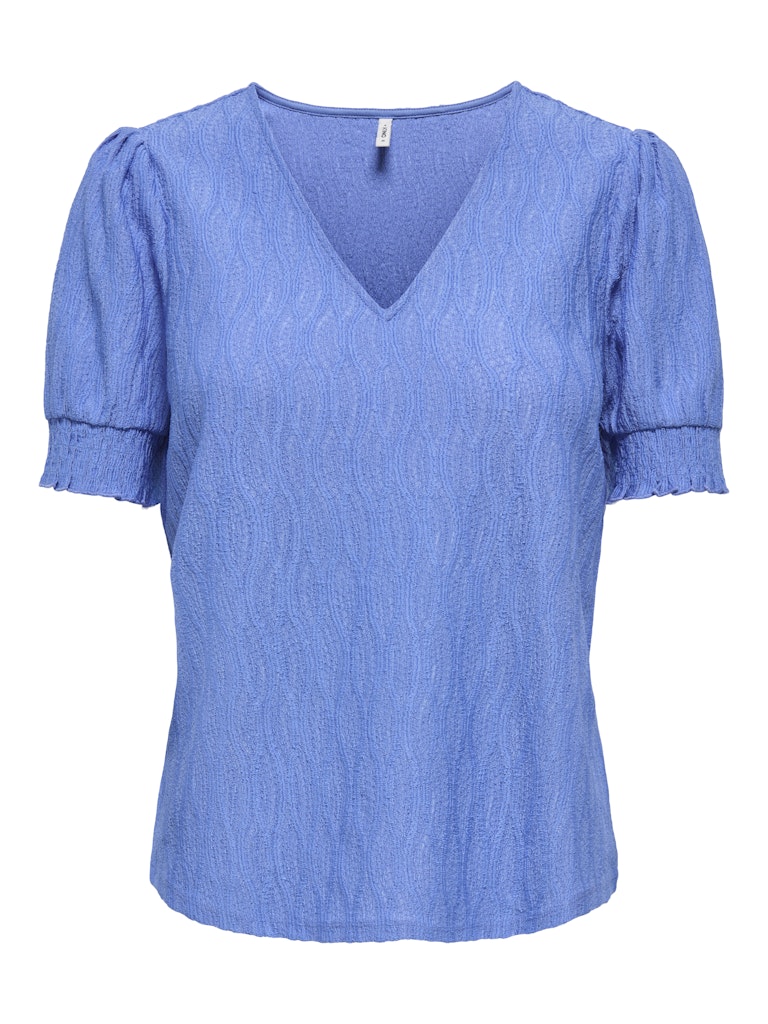 Onldiana S/s V-neck Top Cs Jrs - Lichtblauw