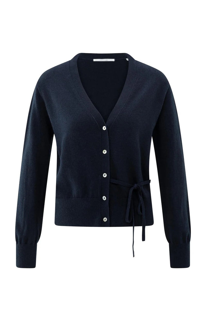Cardigan With Straps - Rafblauw