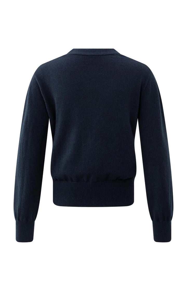 Cardigan With Straps - Rafblauw