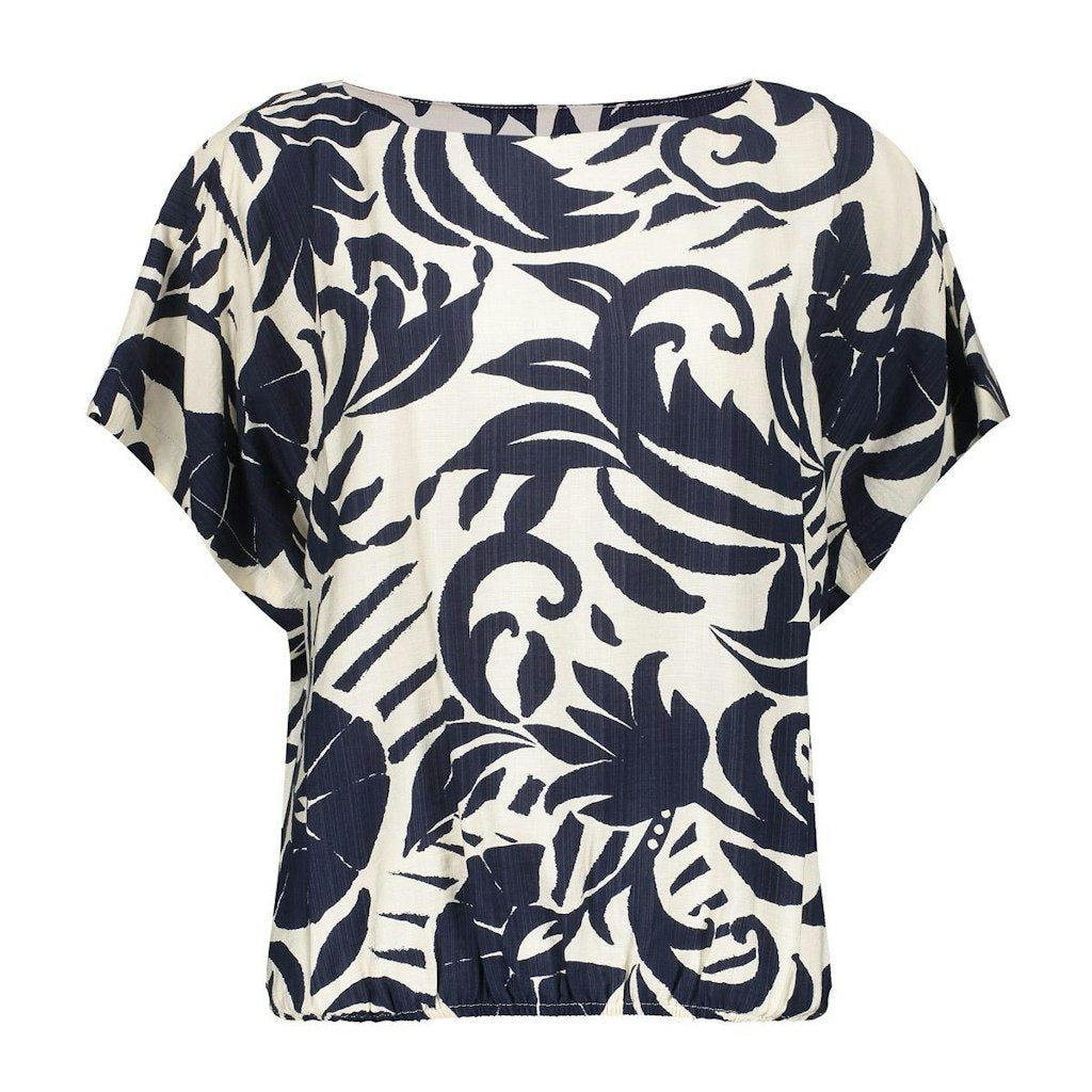 Top Flower Bi-color - Blauw Dessin