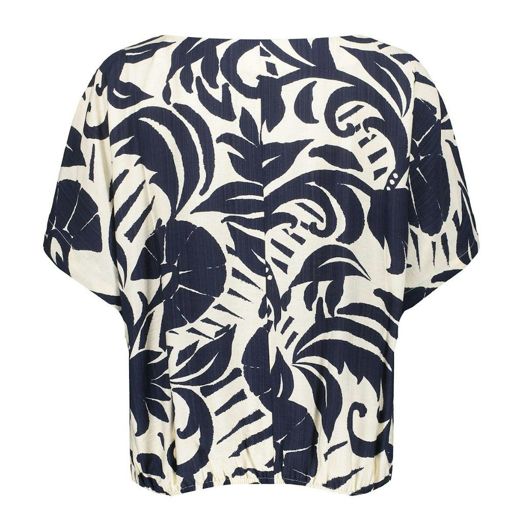 Top Flower Bi-color - Blauw Dessin